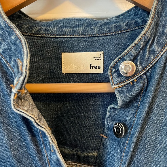 Wilfred Free oversized denim shirt dress - Picture 3 of 5